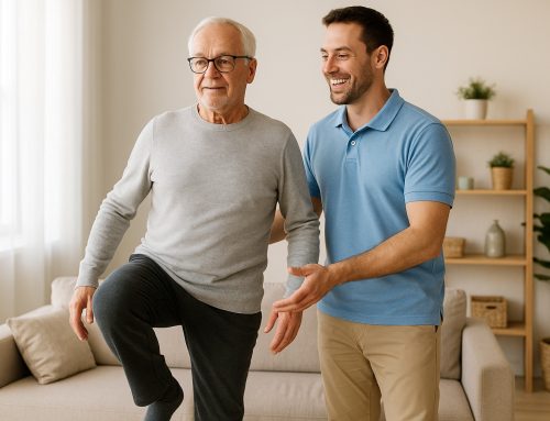 Ejercicios de equilibrio sencillos para personas mayores en casa